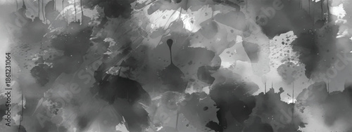 Abstract Smoke and Ink Texture Background with Soft Clouds and Moody Atmosphere