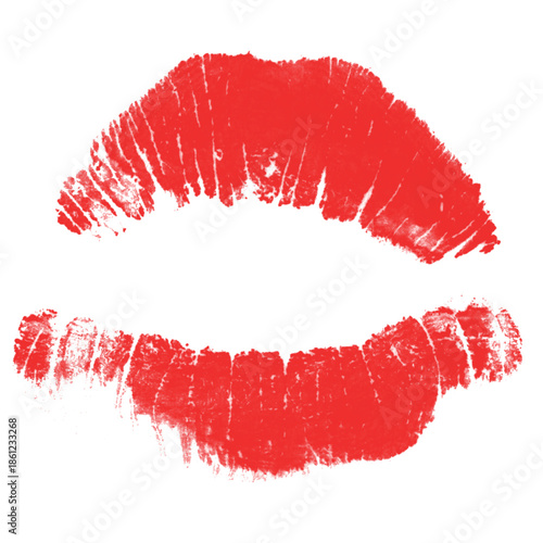 Vector icon set of a woman's lips. collection of kiss illustration signs. romantic logo and love symbol.