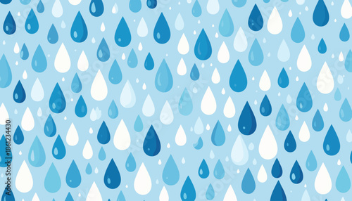 Rain Drops Falling Pattern