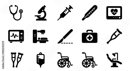 medical icons transparent background cutout