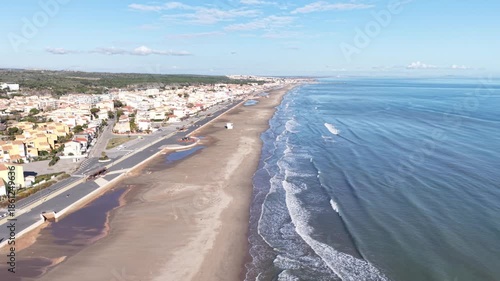 Narbonne plage dans l'Aude en Occitanie (France)