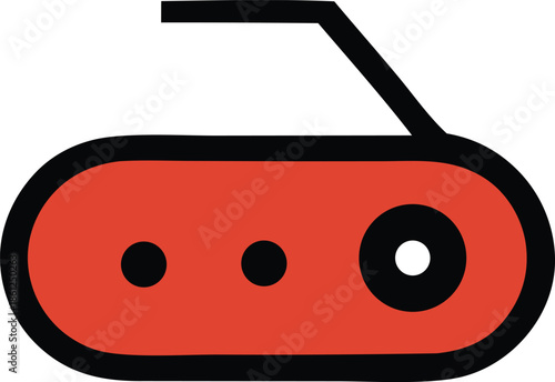 Radio Player Device Vector Icon Design