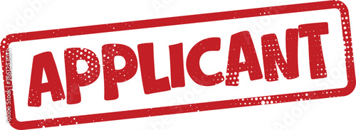 Red applicant stamp