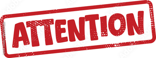 Red attention stamp