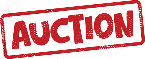 Red auction stamp
