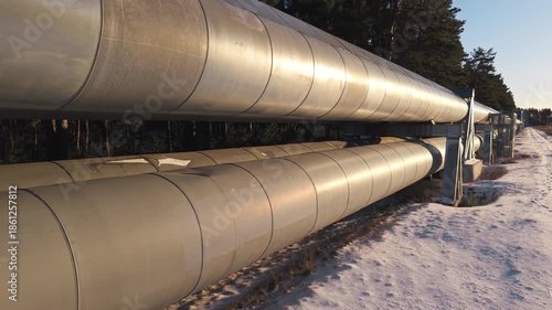 Wallpaper Mural Field engineer routes designed around sunny winter landscapes and accessible energy infrastructure Torontodigital.ca