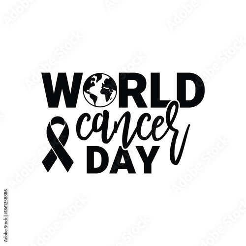 World Cancer Day, World cancer day event poster, World cancer day illustration vector design.
