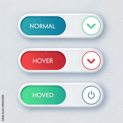 vector web buttons