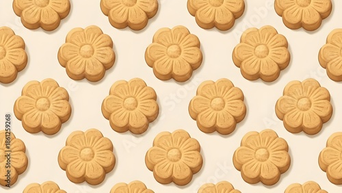 花形のクッキーの壁紙