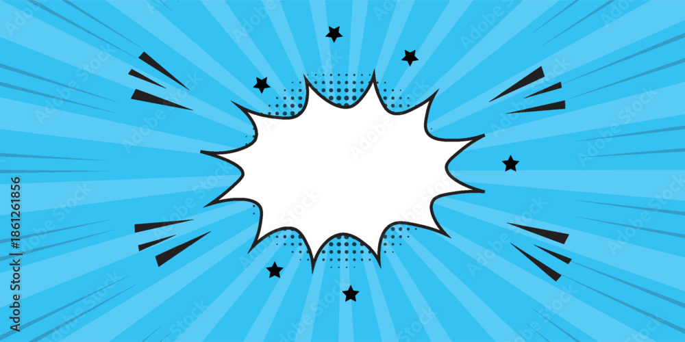 Foto Pop art halftone background