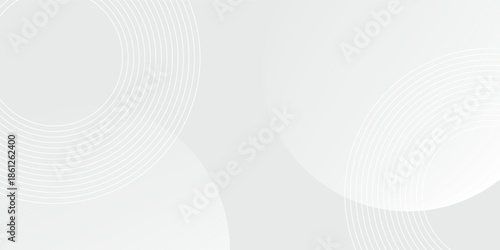 White geometric abstract background overlap layer on bright space with lines effect decoration.