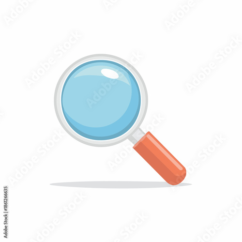 Magnifying Glass Illustration Detailed Lens Search Discovery Exploration Finding Information Investigation Close Up Look Focus Tool