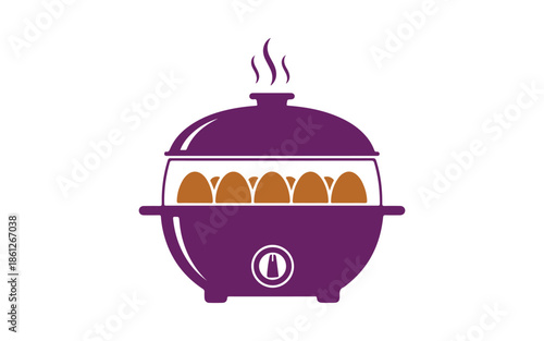 color icon vector of an egg cooker.
