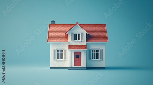 Wallpaper Mural Miniature home model, simple design Torontodigital.ca