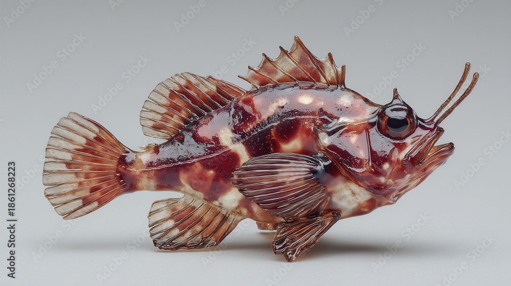 Obraz premium seashell on black background