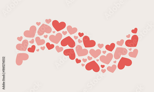 Flowing Hearts Background