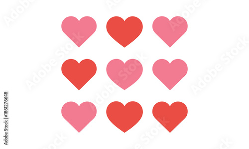 Repeating Valentine Hearts Pattern