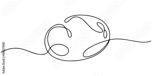 Continuous line drawing healthy organic potatoes Fresh spud root vegetable plant icon vector illustration concept, potato continuous one line drawing, Potatoes vector illustration. One line drawing