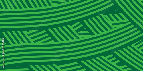 farm green banner, organic abstract background with fields. wavy green lines, natural organic products. ecology background. striped farmer green Pattern