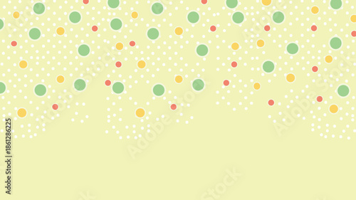 Pastel Polka Dot Confetti Background Pattern.