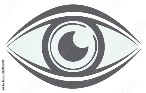 Abstract Eye Graphic Vision and Perception Concept Illustration