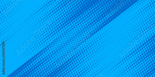Dots halftone white and blue color pattern gradient grunge texture background. Dots pop art comics sport style vector illustration halftone. modern