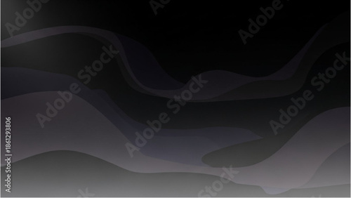 Aerial view of abstract landscape with wavy lines and dark gradient