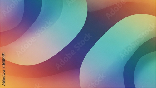 Vibrant abstract wavy patterns in a colorful gradient design
