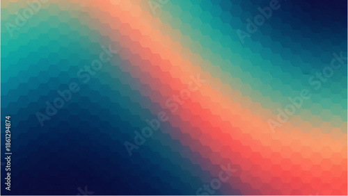 Vibrant abstract background with gradient colors transitioning from blue to red in a dynamic diagonal sweep