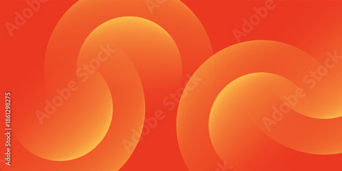 Abstract orange background with circles