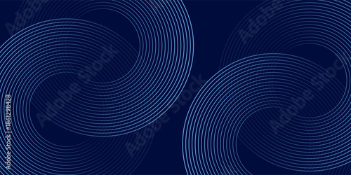 Blue abstract on dark background