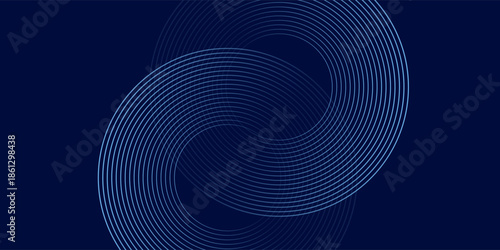 Blue abstract on dark background