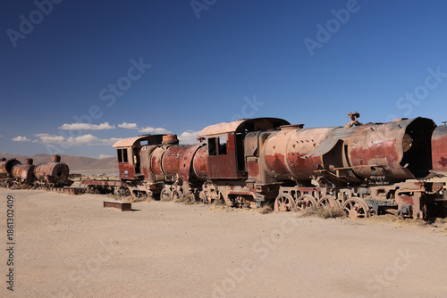 The train cemetery of Uyuni, Bolivia