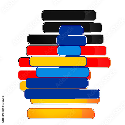 creative abstract shape of ...