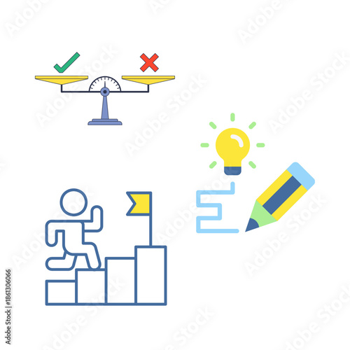 Creative Idea Light Bulb Vector Illustration 