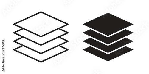 Layers icons Symbol, logo illustration. icon concept for web design
