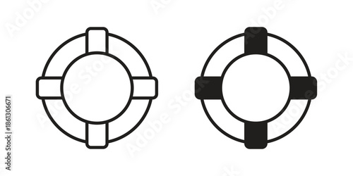 Life buoy icons Symbol, logo illustration. icon concept for web design