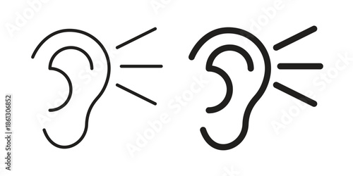 Listening icons Symbol, logo illustration. icon concept for web design