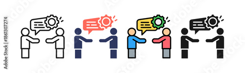 Social Skills multiple icon