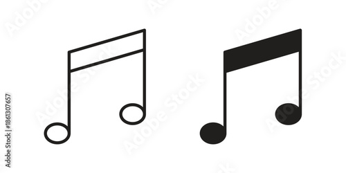 Music icons Symbol, logo illustration. icon concept for web design