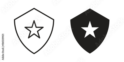 Police icons Symbol, logo illustration. icon concept for web design