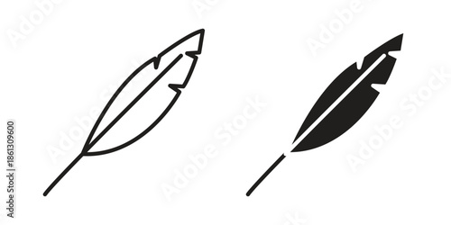 Quill icons Symbol, logo illustration. icon concept for web design