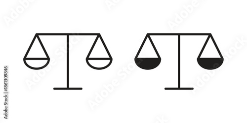 Scale icons Symbol, logo illustration. icon concept for web design