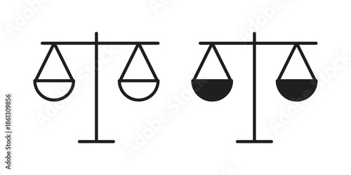 Scale icons Symbol, logo illustration. icon concept for web design