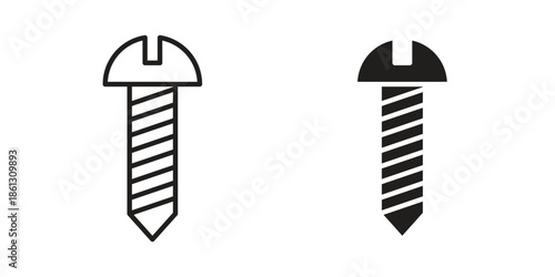 Screw icons Symbol, logo illustration. icon concept for web design