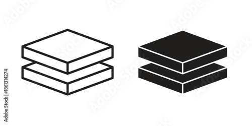 Layers icons logo design, Pictogram Icons