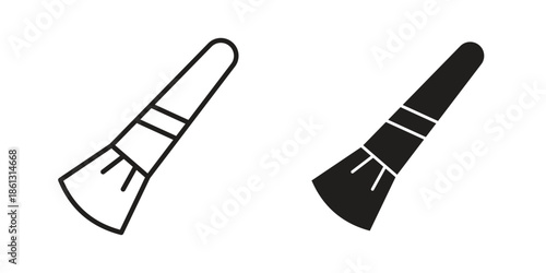 Makeup brush icons logo design, Pictogram Icons