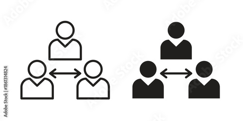 Mediator icons logo design, Pictogram Icons