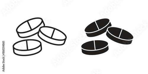 Medicine icons logo design, Pictogram Icons