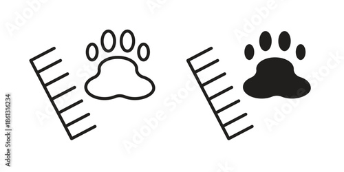 Pet grooming icons logo design, Pictogram Icons